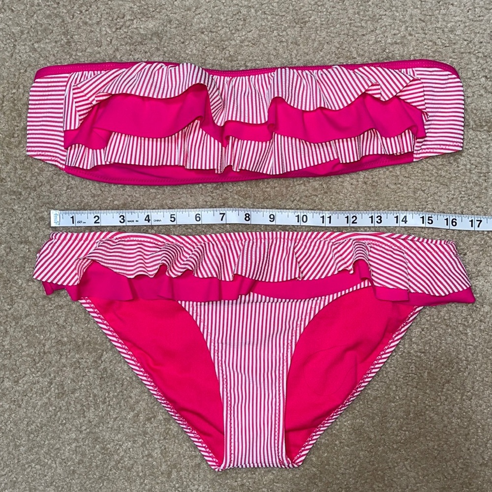 👙Jessica Simpson Pink Seersucker Bikini👙